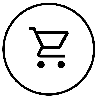 cart icon, black theme